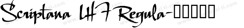 Scriptana LHF Regula字体转换